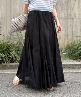 COTTONマチ付きギャザースカート