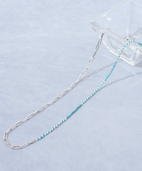 【grace grace/グラスグラス】チェーン×天然石アレンジネックレス