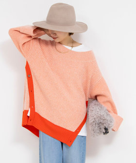 ロールアップスリーブ両畦プルオーバー