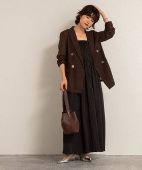 追加】【MAQWEL/マクウェル】ソフトタフタワンピース（5-0039-5