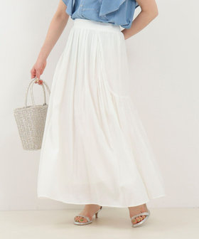 ギャザー切替スカート