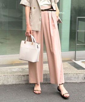 強撚ライトツイルストレッチツータックパンツ