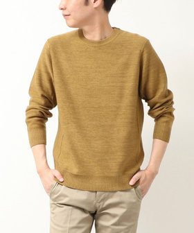 脇切替柄 プルオーバーニット