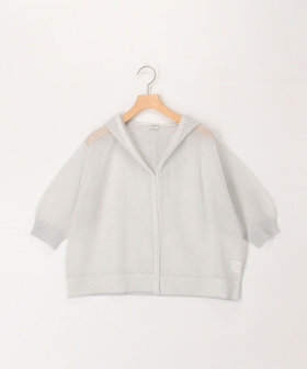 フードメッシュ半袖はおり