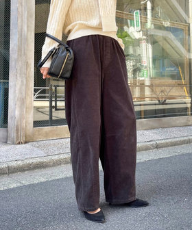 90's famouz コーデュロイパンツ Mサイズ フェイマス ワイドパンツ レディース コーデュロイ[品番：JOKW0009403