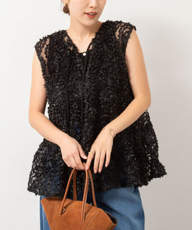 フラワーチュールティアードブラウス（5-0290-3-01-002