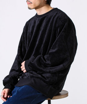 【とろける暖かさ】パイナップルフリースクルーネックスウェット