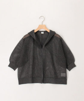 フードメッシュ半袖はおり