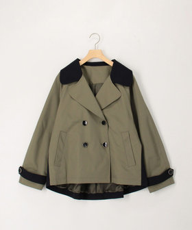 バイカラーショートトレンチコート（6-0819-2-04-002）｜MICO COULIER