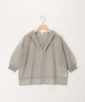 フードメッシュ半袖はおり