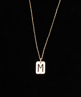 【grace grace/グラスグラス】10KイニシャルプレートNL-M