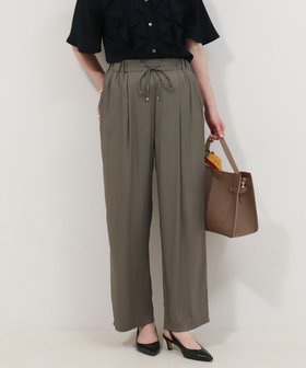 割繊ツイルイージーワイドパンツ