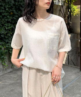 半袖Tシャツブラウス（5-0021-3-21-006）｜fredy emue(フレディ