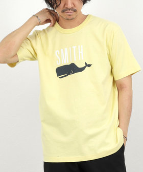 【BARNS OUTFITTERS】別注 SMITH プリントTシャツ 26SS