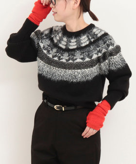 フェザーノルディックプルオーバーニット