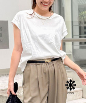 ウォッシャブルワイドノースリーブTシャツ