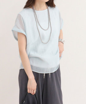 ［WEB限定 SPECIAL SALE！］シアーレイヤードフレンチブラウス