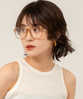 【MAQWEL/マクウェル】スクエアフレームグラス