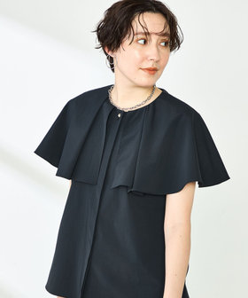 超美品｜完売品 ソフトツイルケープブラウス(初期素材) SALE／20%OFF】NOBLE ソフトツイルケープブラウス ノーブル
