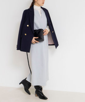 ウォッシャブルフラノ風ジャンパーワンピース