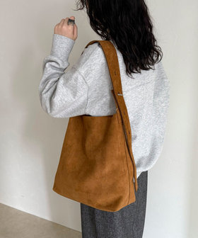 フェイクスエードアジャストワンハンドルバッグ