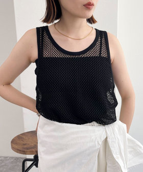 LGB・チュニックタンク OUTLET限定 TIME SALE！］メッシュチュニックタンクトップ（4