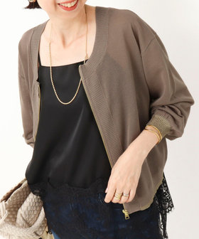 《UV加工》2WAYジップカーディガン