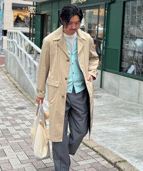 《ビジカジ対応》【ダントツ撥水】ステンカラーコート 26SS