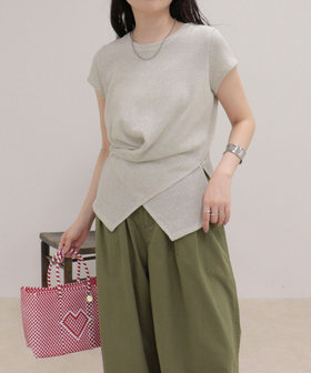 ニットソーカシュクールプルオーバー