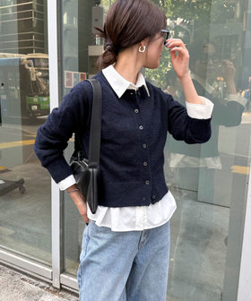 【8月1日(金)12時予約販売スタート！】【@sora_522m企画】ウール混天竺カーディガン