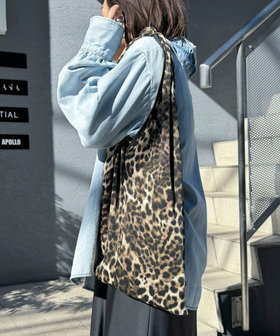 【grace grace/グラスグラス】レオパードトリアンゴロバッグ