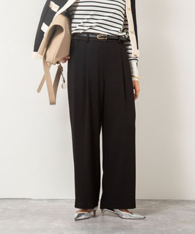 新品　NOLLEY'S2025AW ジョーゼットイージーパンツ ウォッシャブルバックサテンジョーゼットイージーパンツ（5-0035