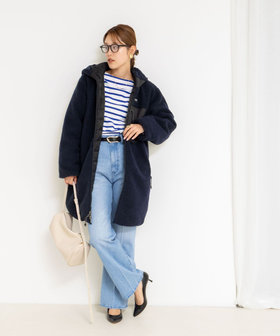 NOLLEY’S　TAION別注ボア×ダウンフードコート セール】◇【WEB限定】【TAION/タイオン】別注ボア×ダウンフード