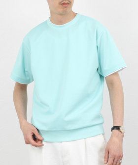 超長綿ハイゲージポンチ フェイクレイヤードTシャツ 26SS
