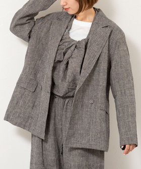 【enrica/エンリカ】グレンチェックオーバーサイズジャケット