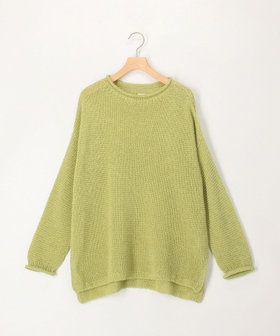 ホールガーメント和紙ガーター プルオーバーニット