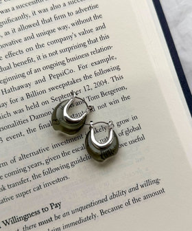 クリアフェイクストーンワンタッチピアス