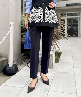 《セットアップ対応》ウォッシャブル4WAYストレッチスリムパンツ