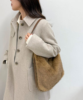 バックルワンハンドルファートートバッグ