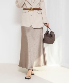 ウォッシャブルサテンナロースカート
