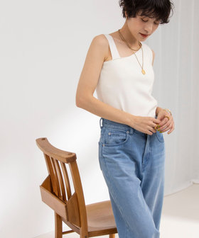 【SALE／10%OFF 追加】◇【WEB限定】アシンメトリーカップ付きタンクトップ（5 トップス