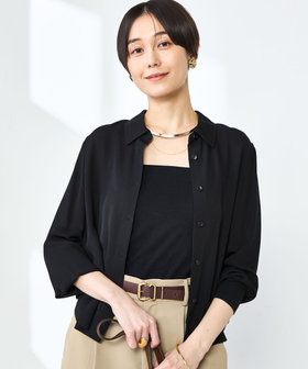 ベイビー フォックス パッチ ファイン リブ タートルネック