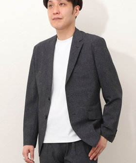 《ビジカジ/セットアップ対応》《接触冷感》4wayストレッチ　ジャケット