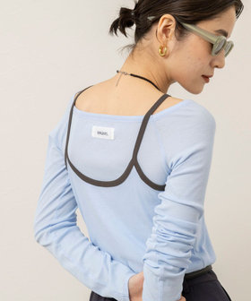 【MAQWEL/マクウェル】ウォッシャブルレイヤードプルオーバー