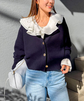 5GノアリスVネックカーディガン