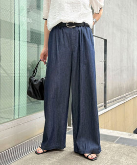 ライトオンスギャザーデニムパンツ