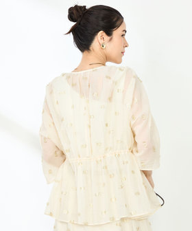FRAY I.D｜2wayラメカットジャガードブラウス | Rakuten Fashion