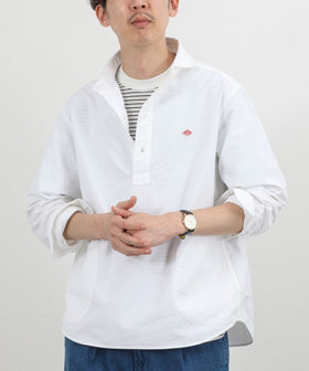 【DANTON/ダントン】DT-B0282SOX ROUND COLLAR P.O SHIRT LS 26SS