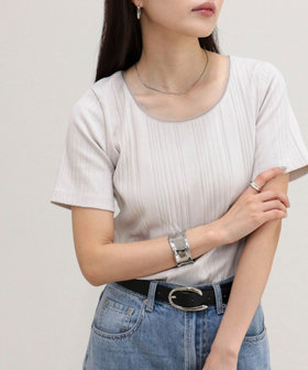 【WEB限定 GW SPECIAL PRICE】ランダムテレコ5分袖Tシャツ