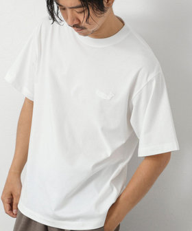 ★送料・関税込★DGNAK12★FingerHole Flat lock T-Shirt.s★ スランクフィニッシング天竺クラフトワンポイントクジラT(5
